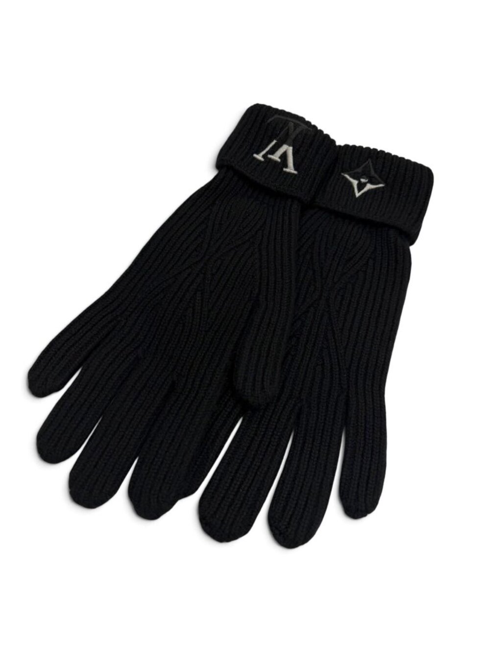 Louis Vuitton Gloves LV Dual Cashmere 100% Black
